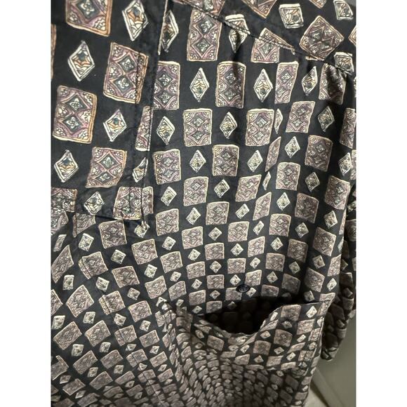 Colore Italia Retro 100% Silk Shirt Disco Short Sleeve Men’s Sz L - Picture 3 of 3